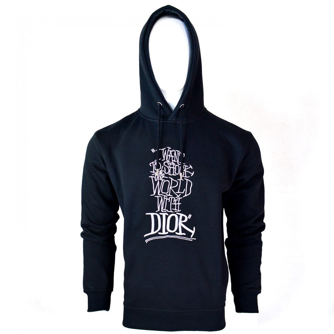 Dior shock the world hoodie hotsell